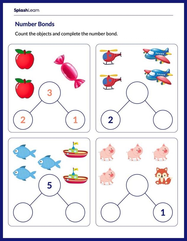 Number Bonds Worksheets Free Printable SplashLearn Number Bonds Worksheets Free Printable SplashLearn
