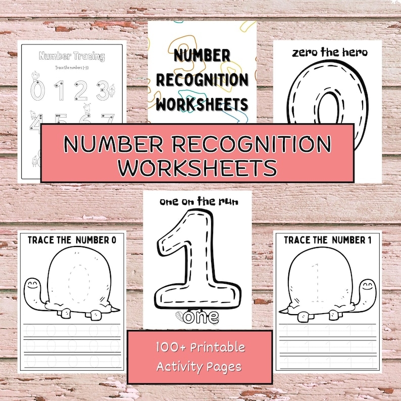 Number Recognition Worksheets For Kids Digital Printable To Master 