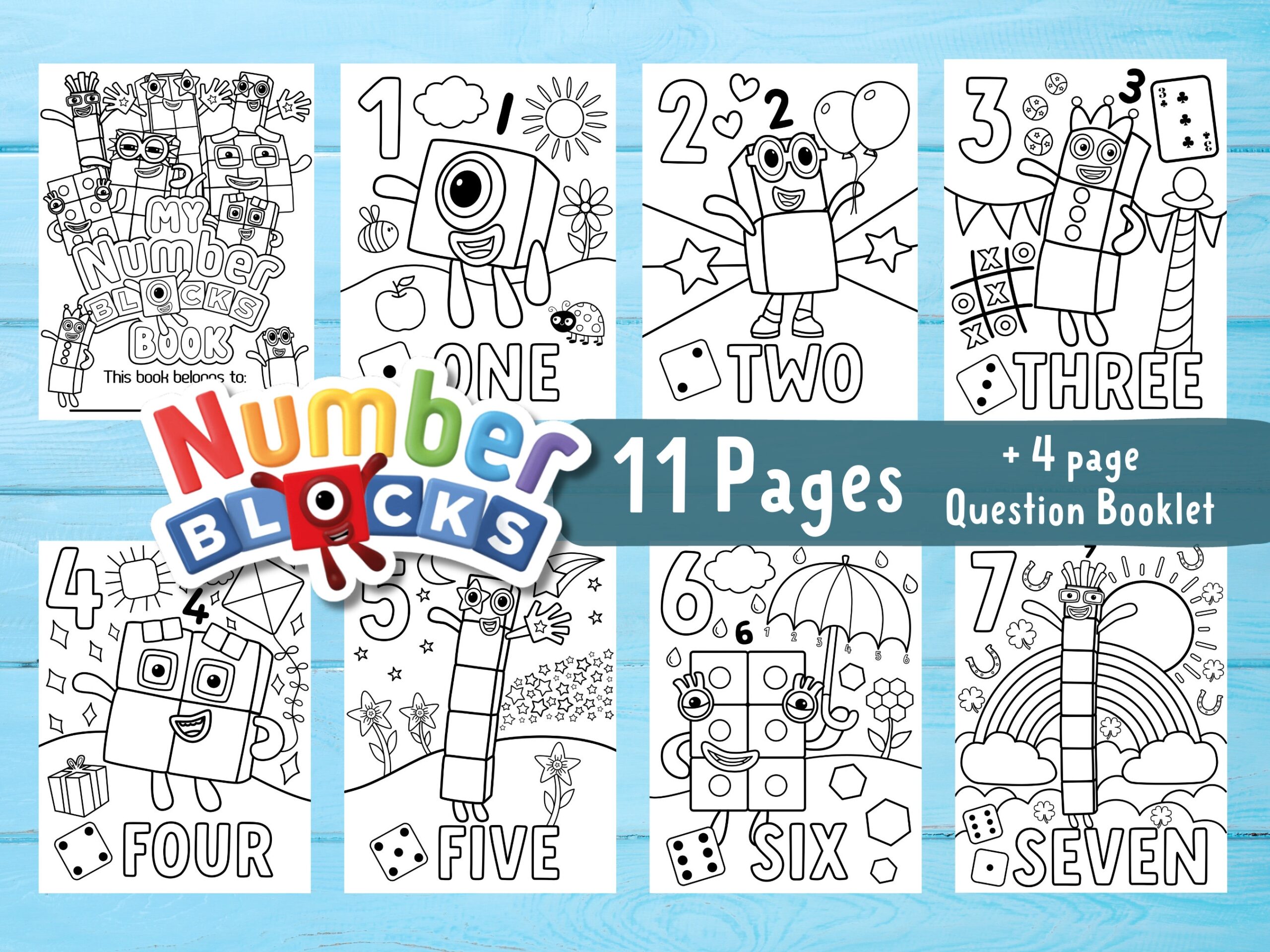 Numberblocks Coloring Pages 2025 