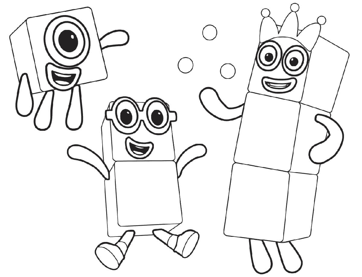 Numberblocks Coloring Pages Free Printable Coloring Pages For Kids