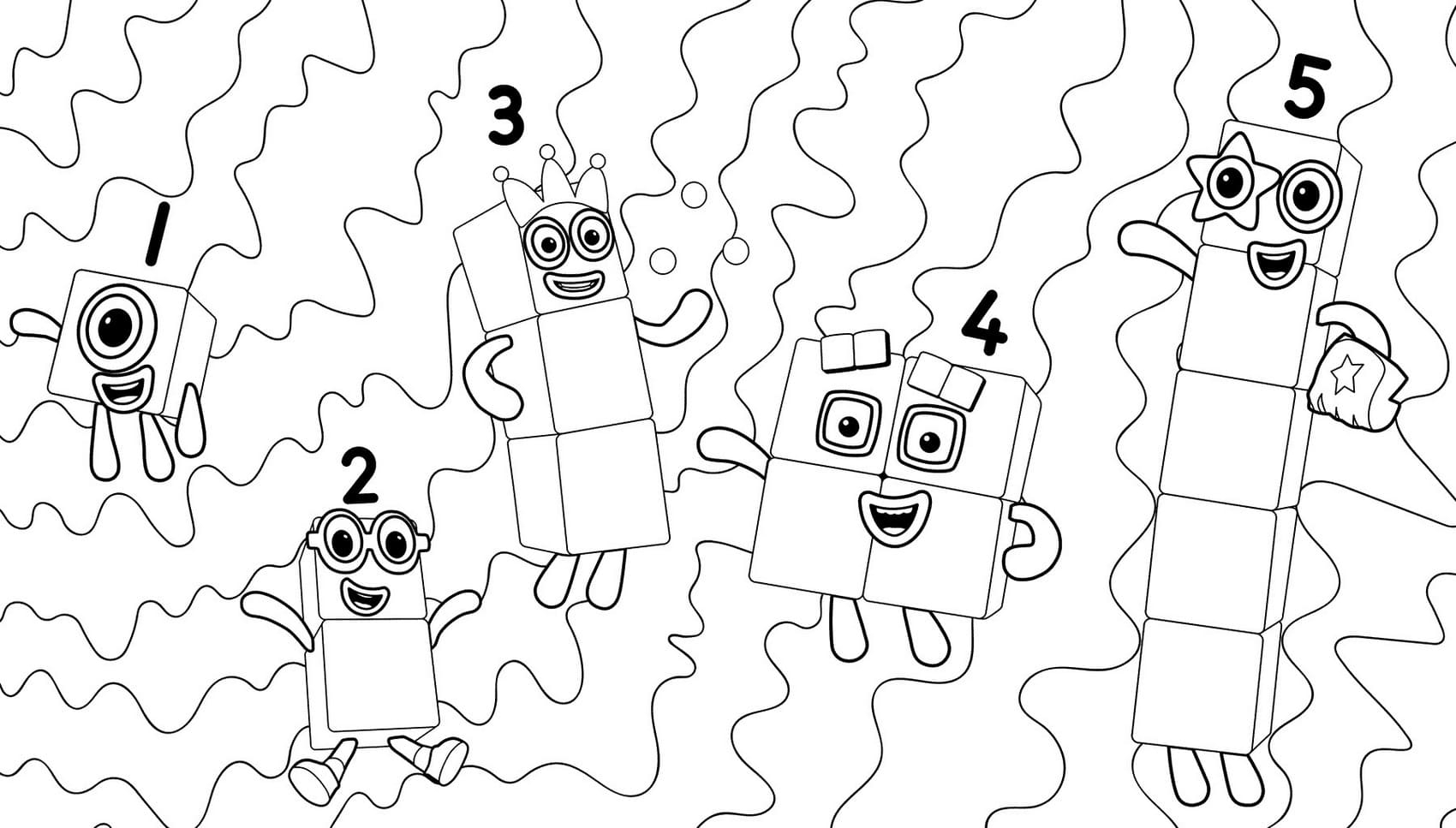 Numberblocks Coloring Pages Printable Coloring Pages For Kids