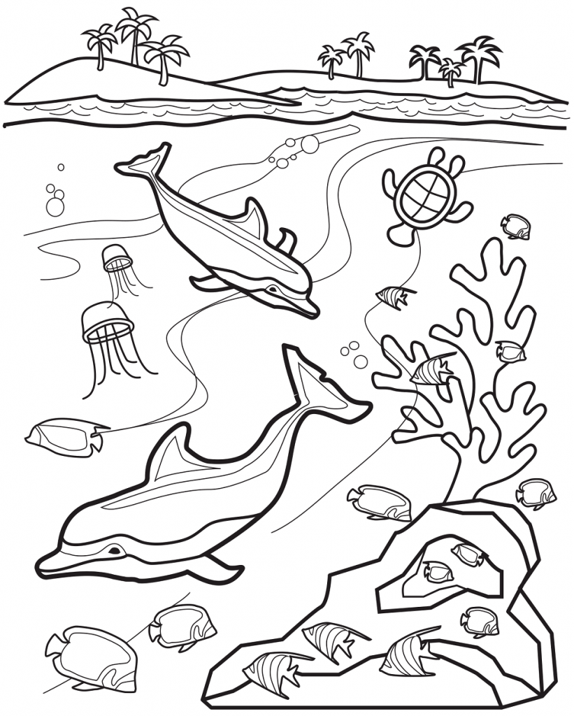 Ocean Coloring Sheets