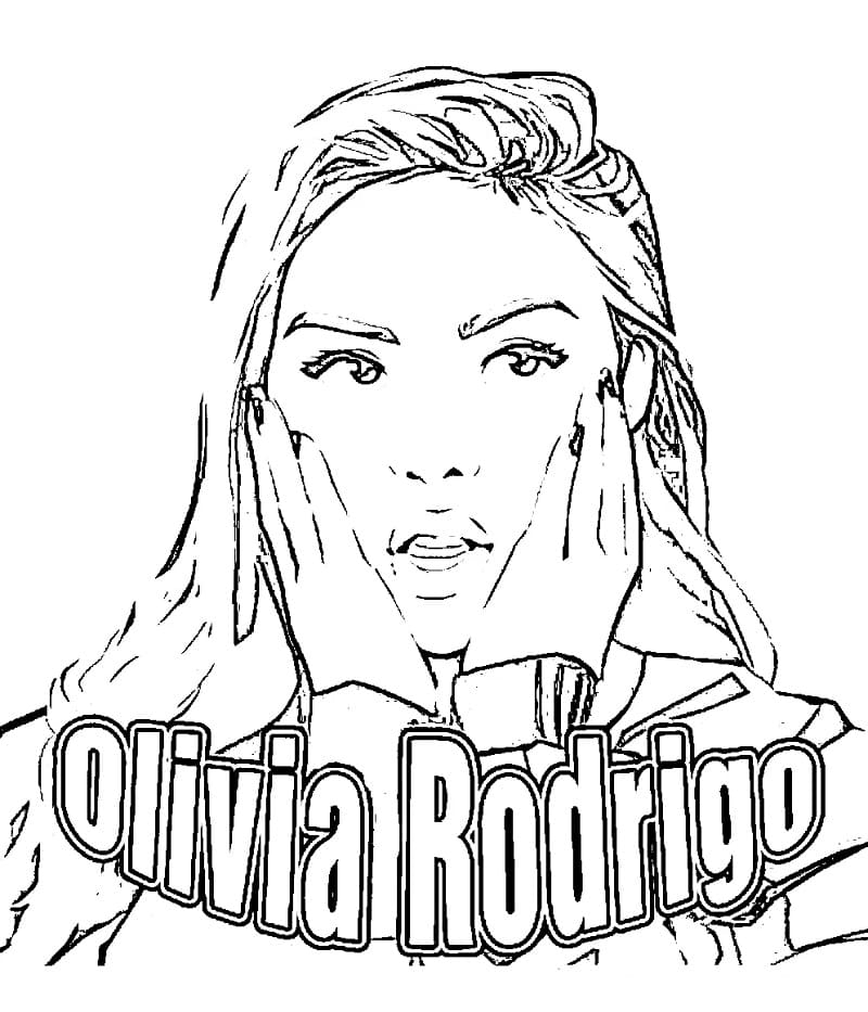 Olivia Rodrigo Coloring Pages
