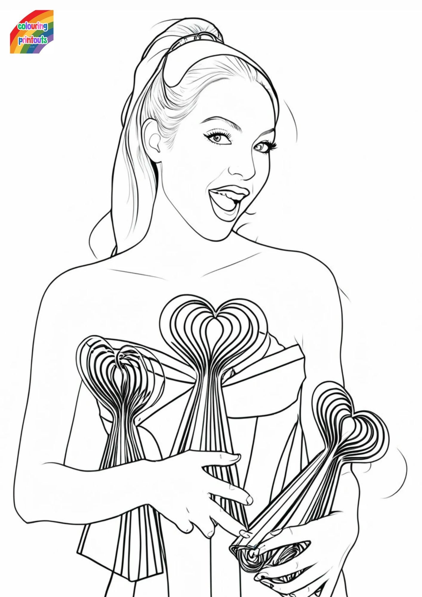 olivia rodrigo coloring pages