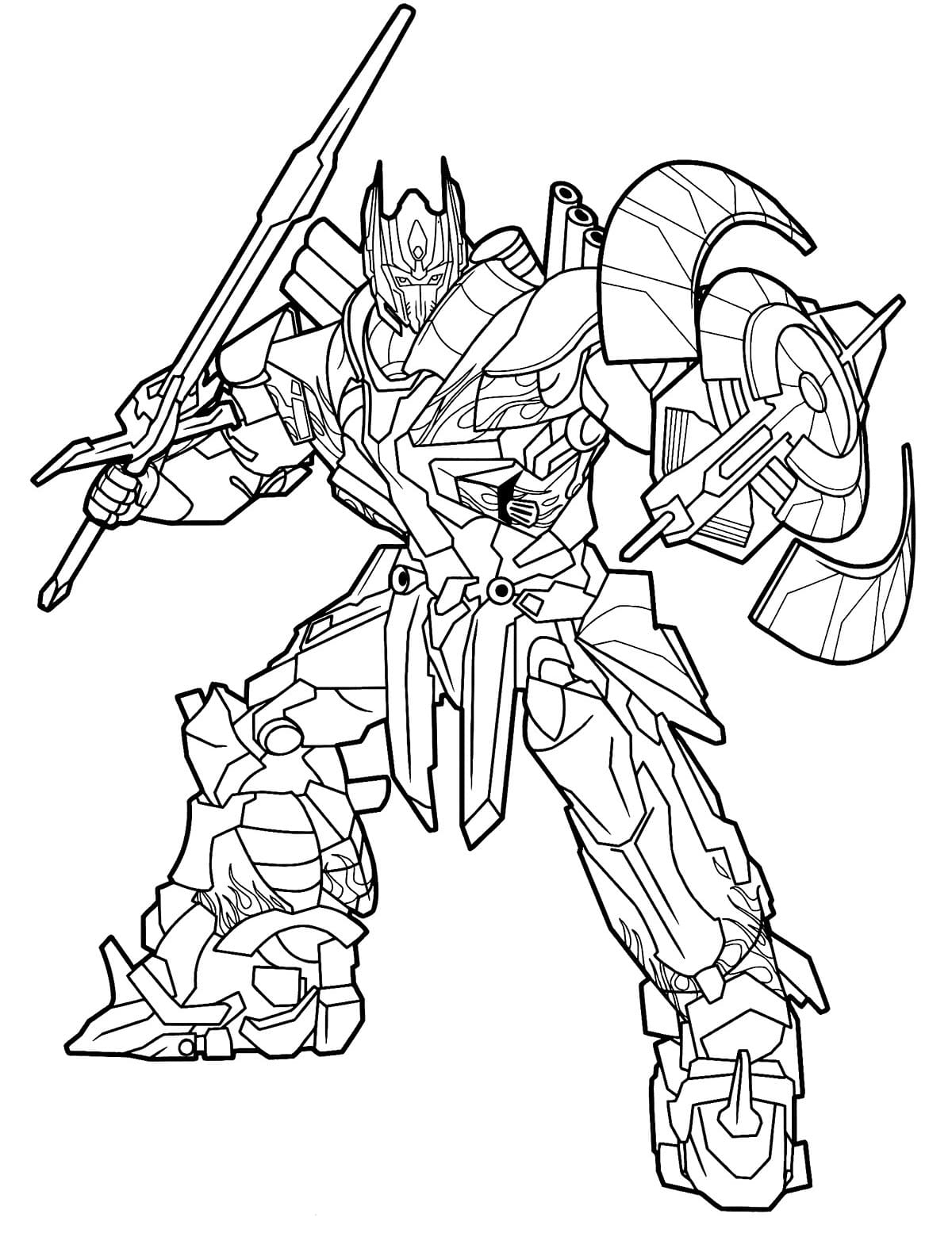 Optimus Prime Coloring Pages 120 Free Coloring Pages