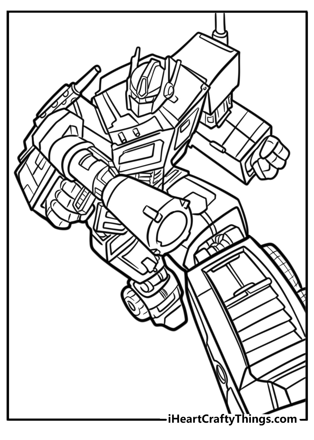 Optimus Prime Coloring Pages 2025 Optimus Prime Coloring Pages 2025