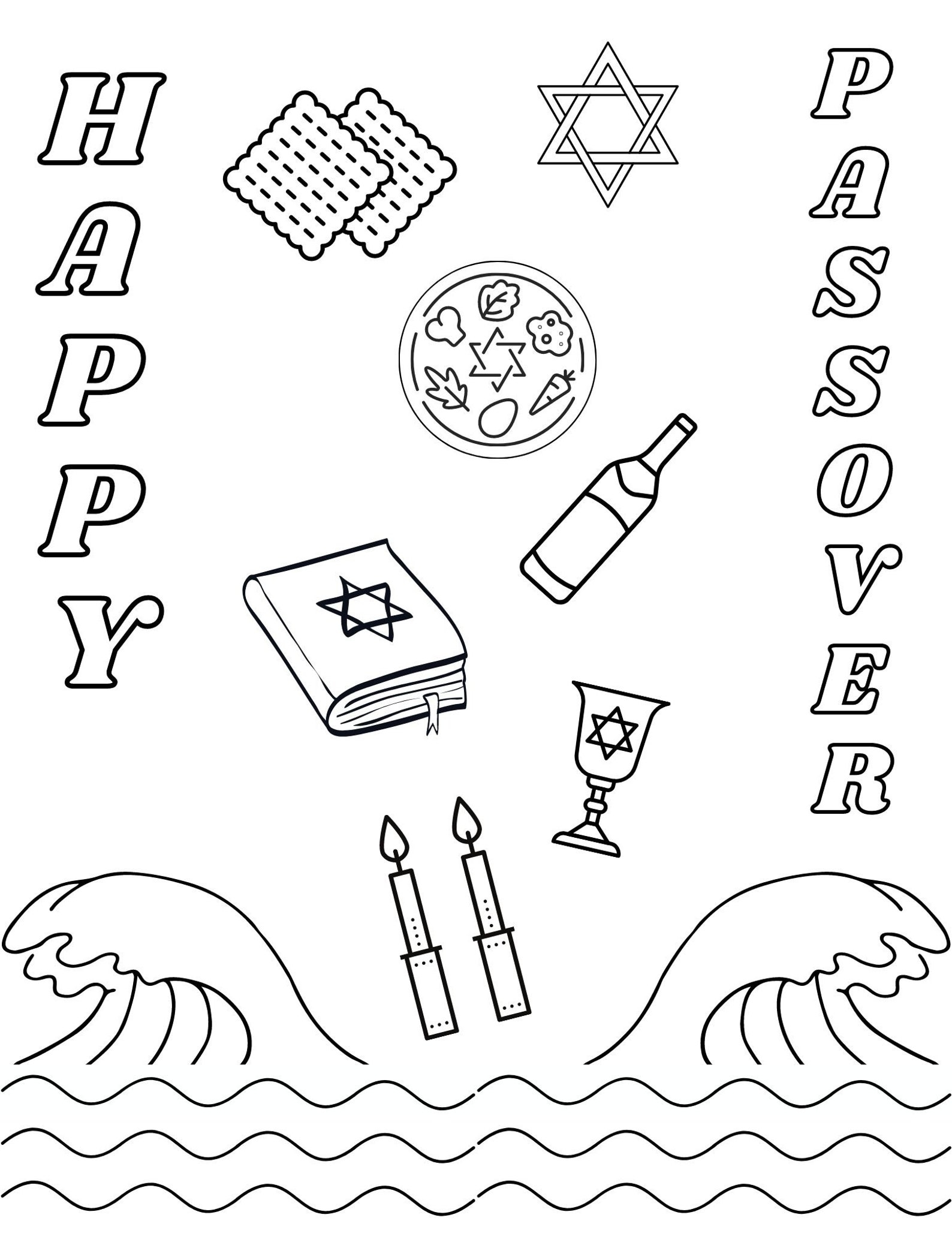Passover Coloring Pages Passover Printables Jewish Coloring Pages 