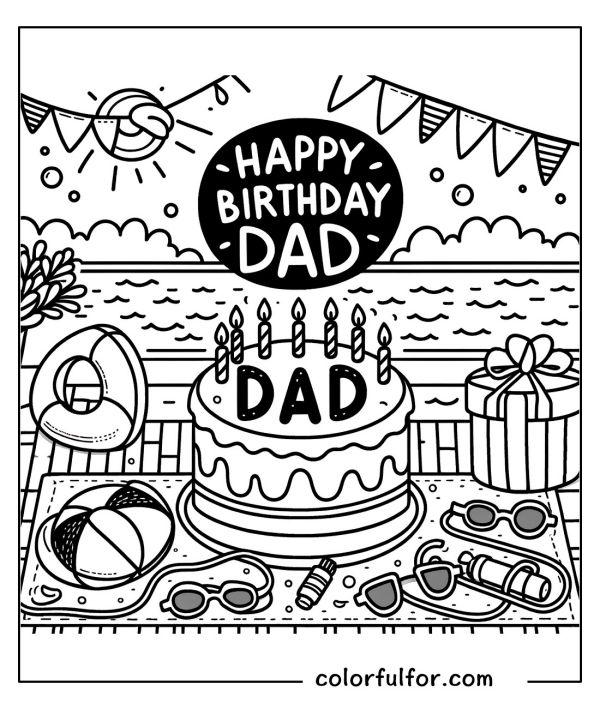 Perfect For Kids 20 Happy Birthday Dad Coloring Pages Free Ready Perfect For Kids 20 Happy Birthday Dad Coloring Pages Free Ready