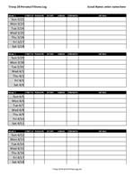 merit badge personal fitness worksheet