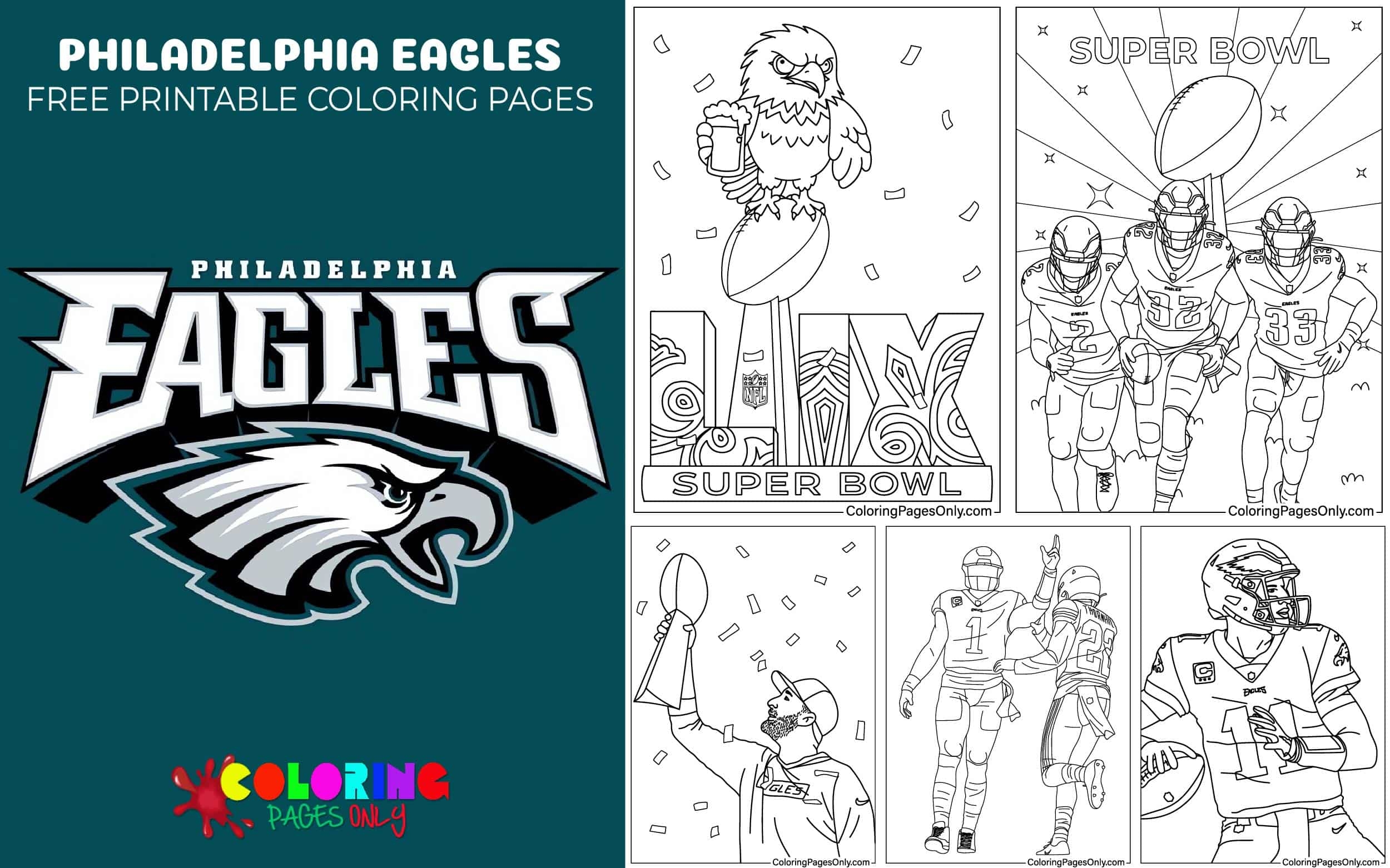 Philadelphia Eagles Coloring Pages Philadelphia Eagles quot Crayon A