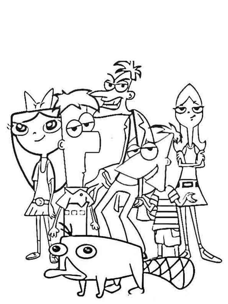 Phineas And Ferb Coloring Pages