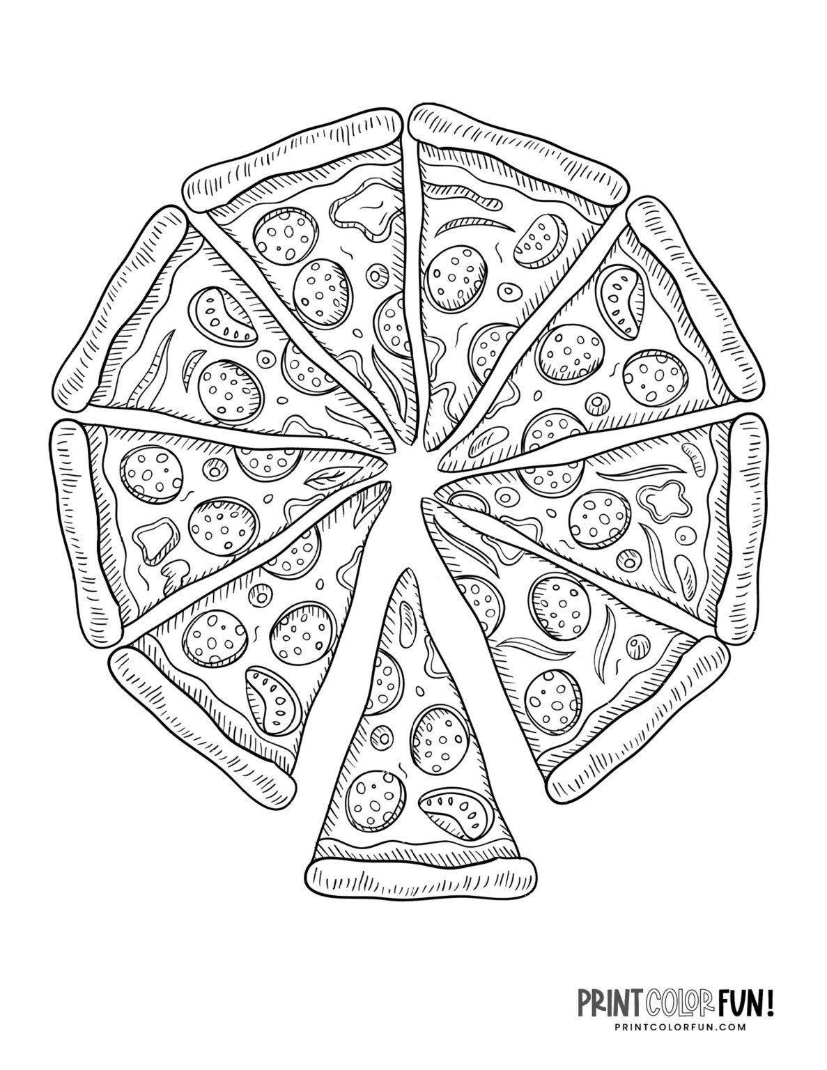 pizza coloring page pizza coloring page