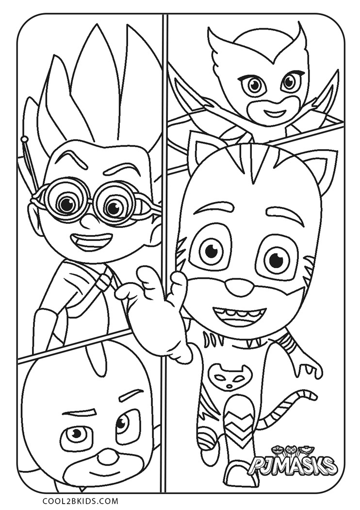 Pj Masks Coloring Sheets Printable EHTN