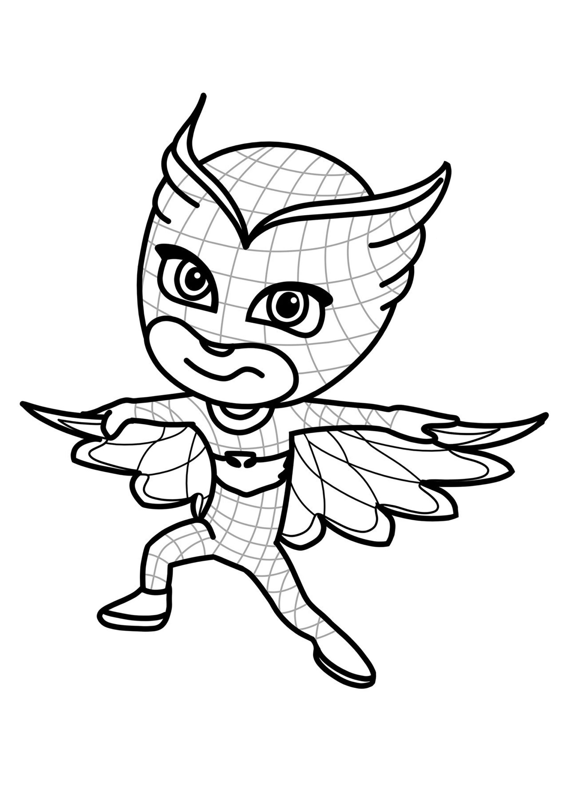 pj mask coloring pages