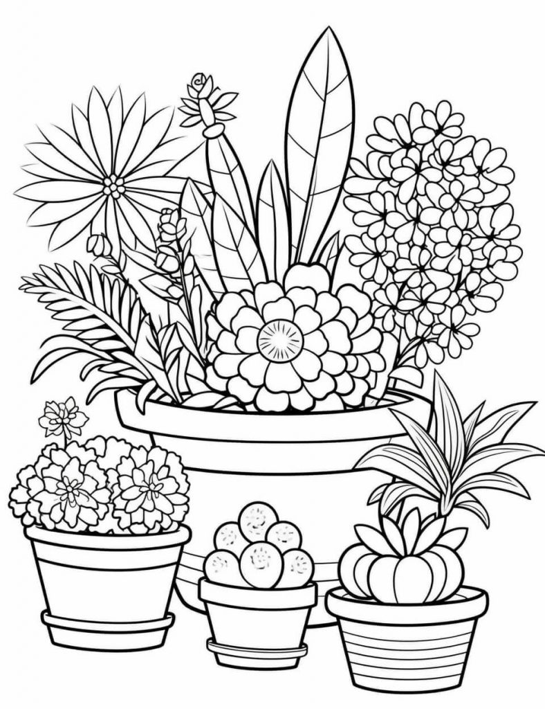 Plants Color Sheets Free Printable 