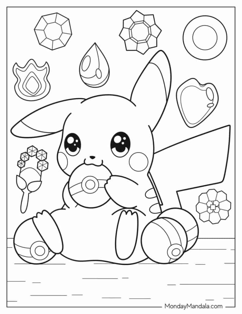Pokemon Coloring Pages Pikachu Cute Pokemon Coloring Pages Pikachu Cute