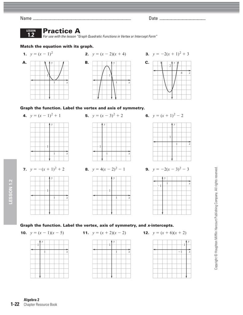 Polynomial Quadratic Function Worksheet Quadraticworksheet