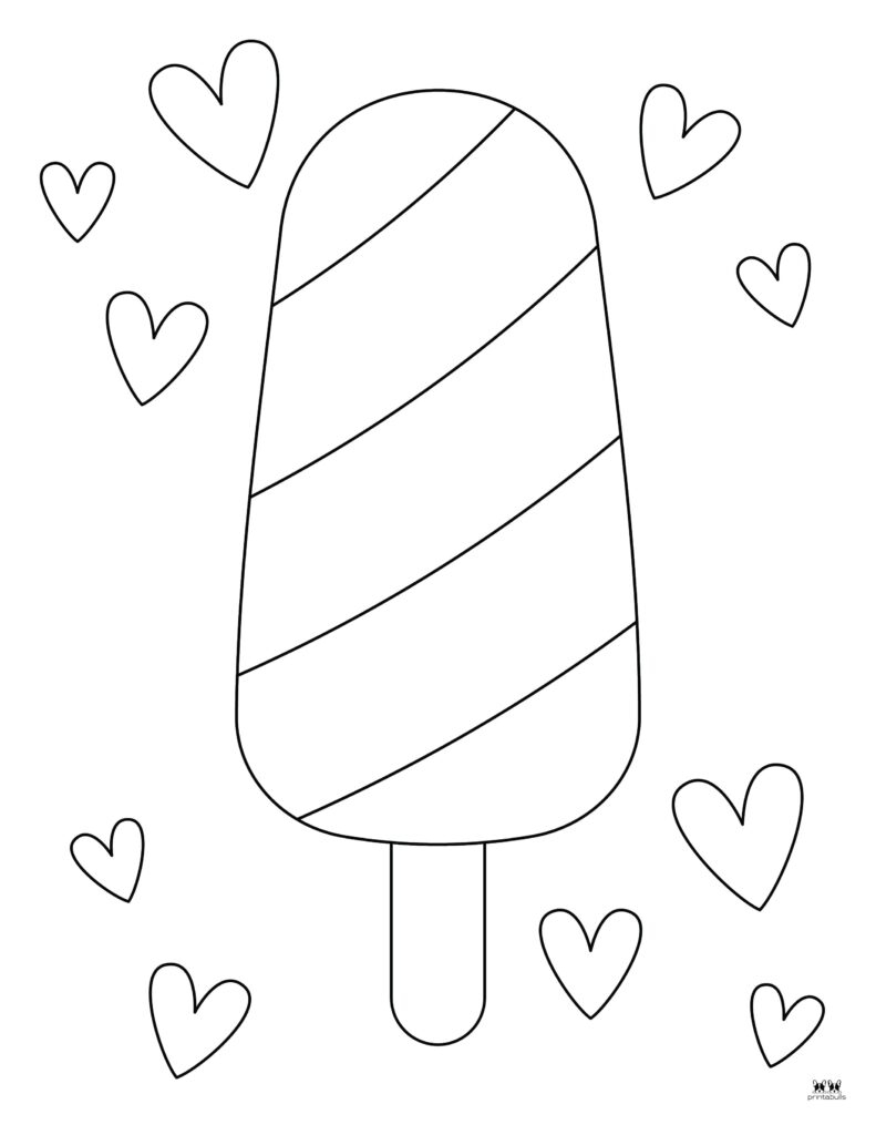 popsicle coloring page