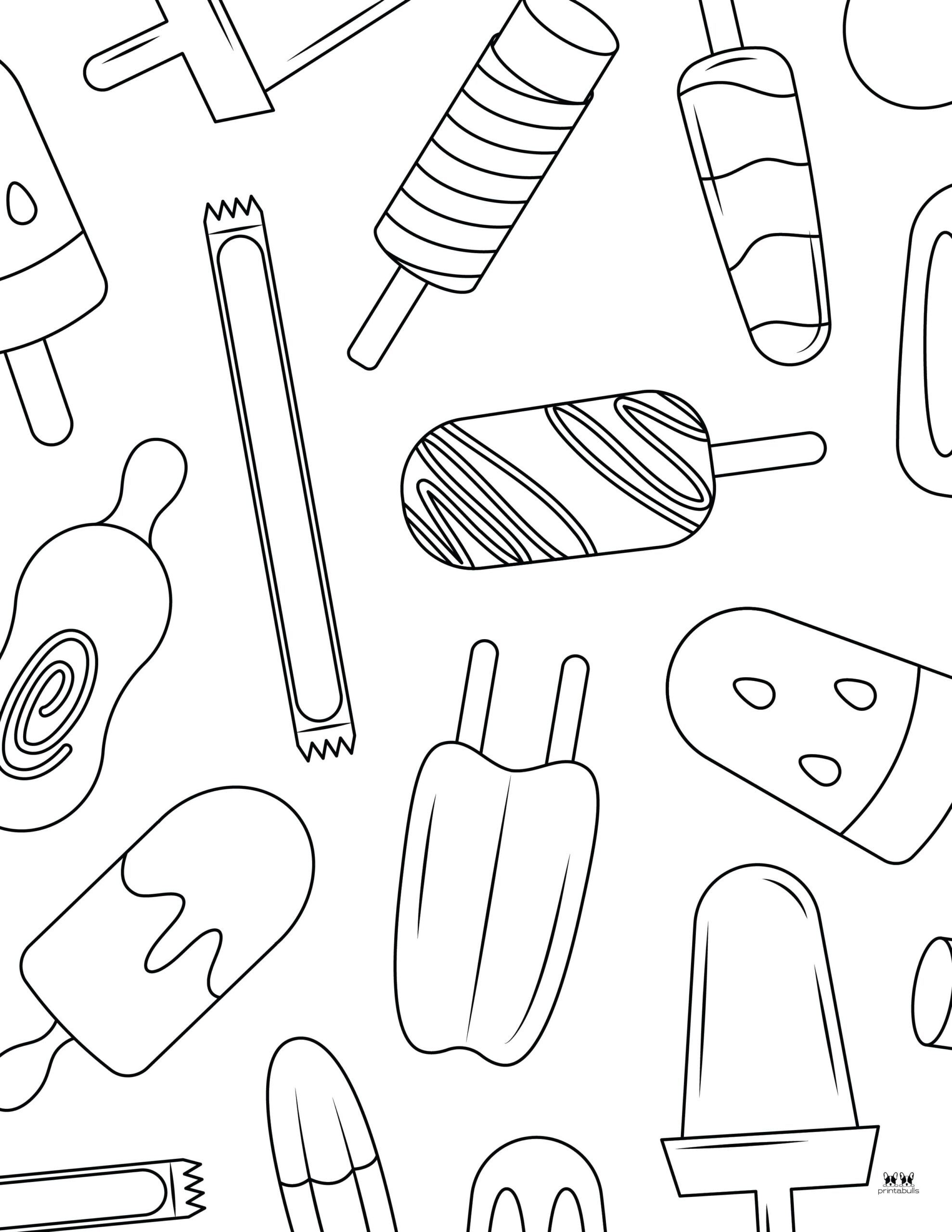 Popsicle Coloring Pages 25 FREE Printables Printabulls