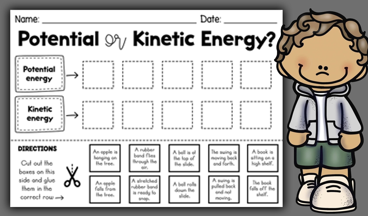 potential and kinetic energy worksheet