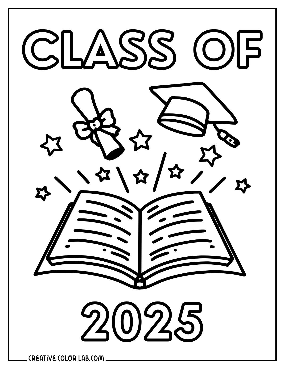Pre K Graduation Coloring Pages