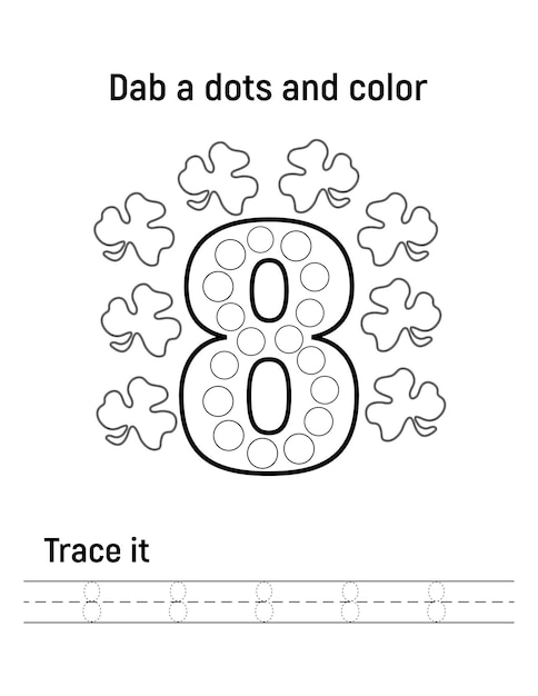 Premium Vector Number Tracing Worksheets For Preschoolers Premium Vector Number Tracing Worksheets For Preschoolers