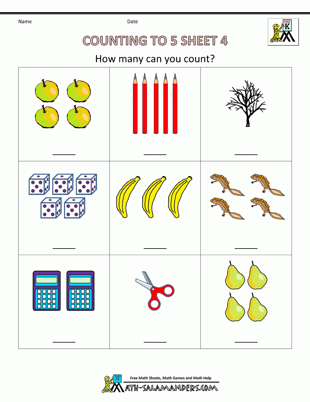 Preschool Counting Worksheets Counting To 5 Preschool Counting Worksheets Counting To 5