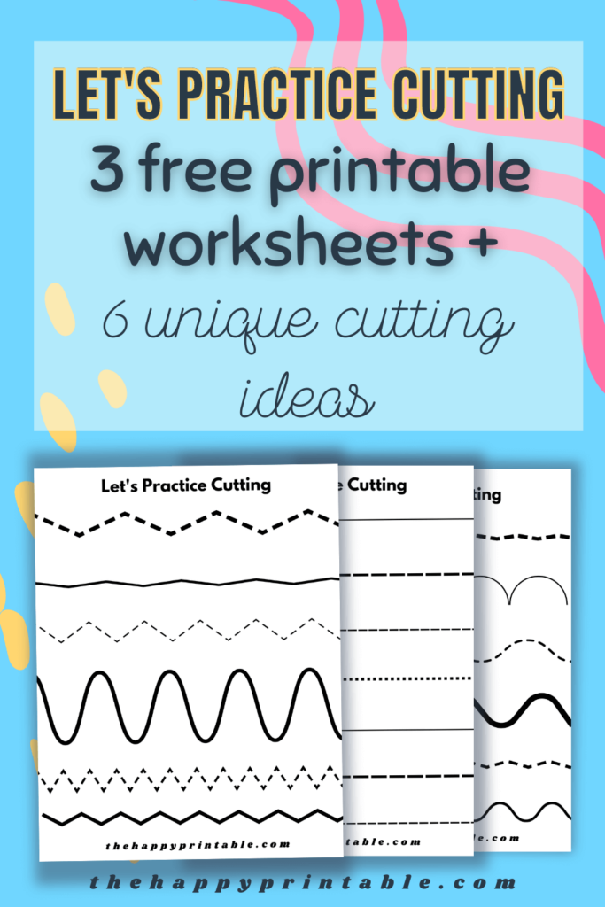 Preschool Cutting Practice Worksheets More The Happy Printable Preschool Cutting Practice Worksheets More The Happy Printable
