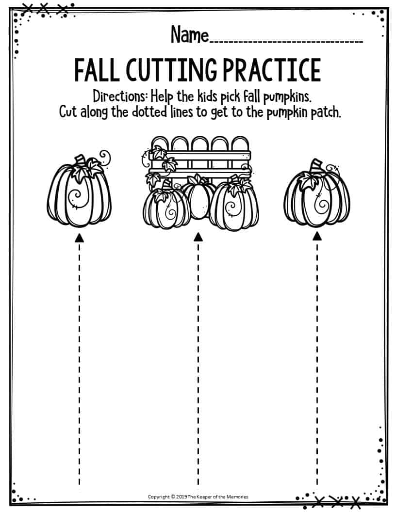 Preschool Fall Worksheets