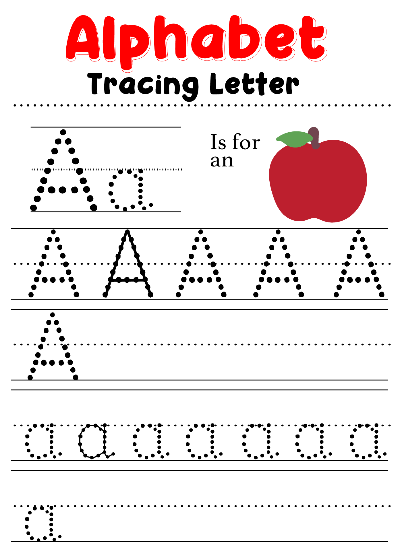 Preschool Letter Worksheets