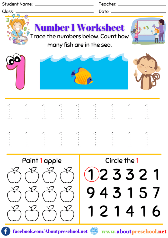 Preschool Number Worksheets 12 About Preschool Preschool Number Worksheets 12 About Preschool