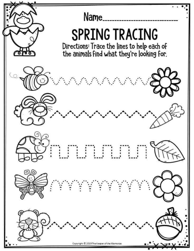Preschool Spring Worksheets
