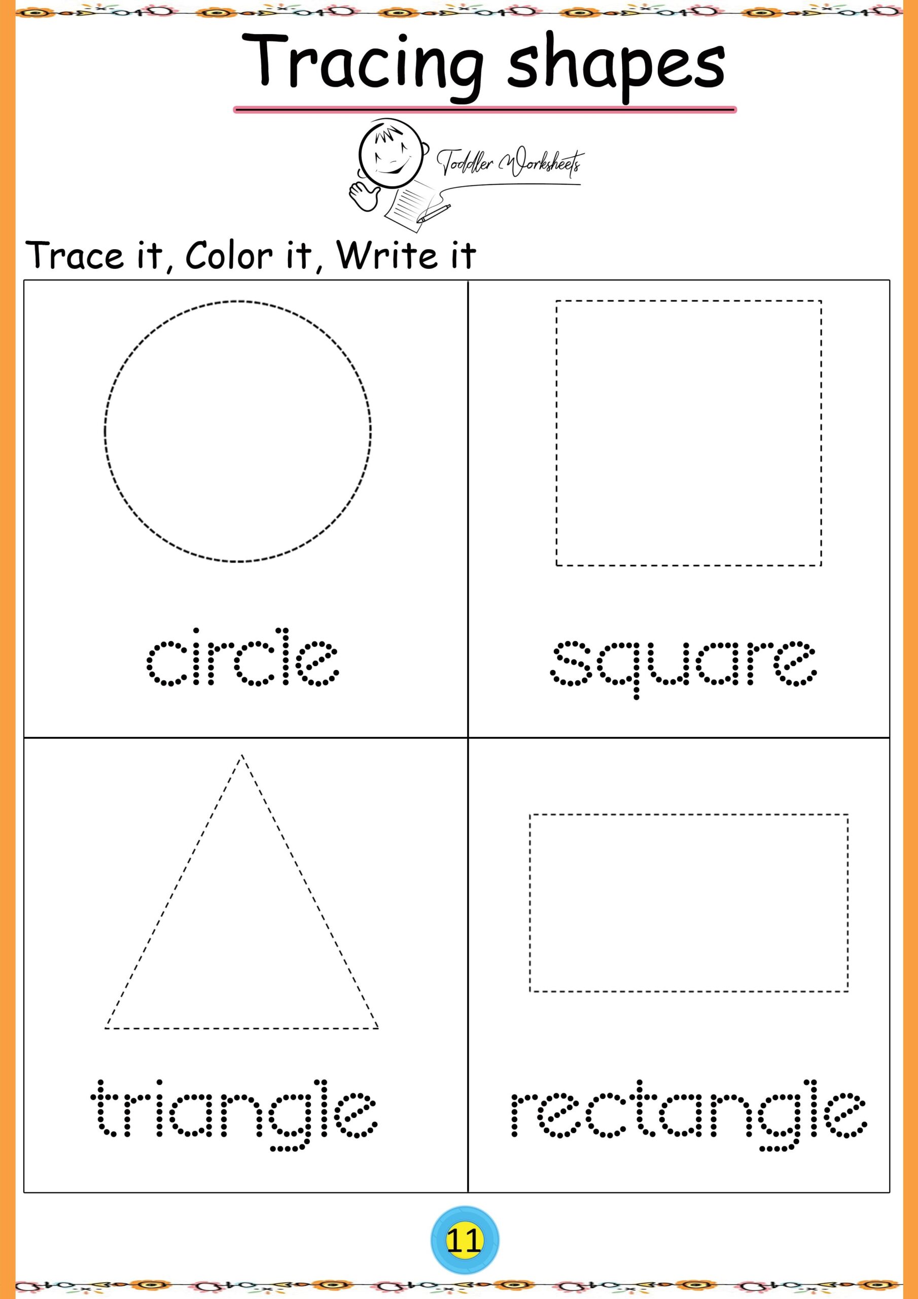 shape worksheets for preschoolers