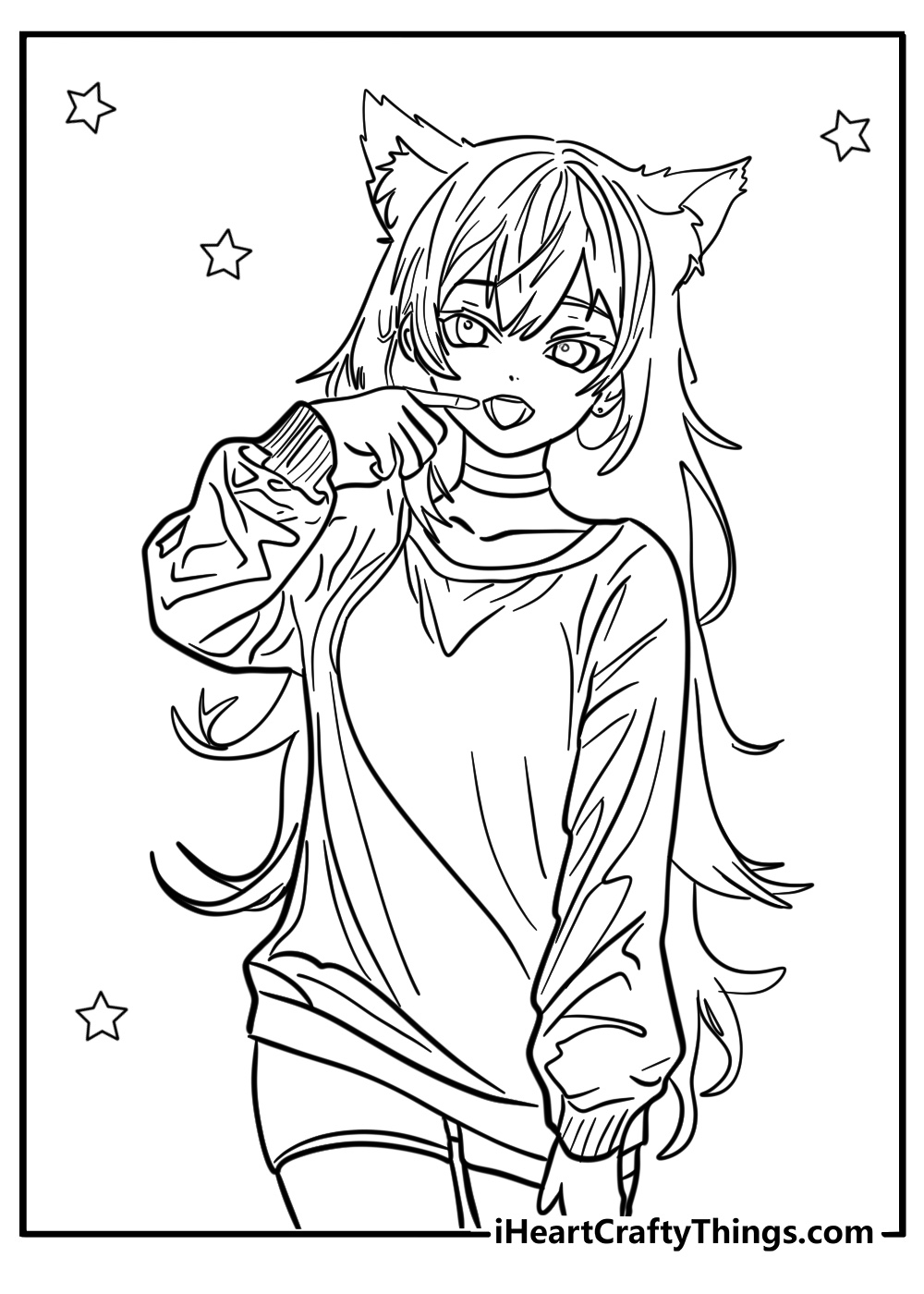 anime coloring page