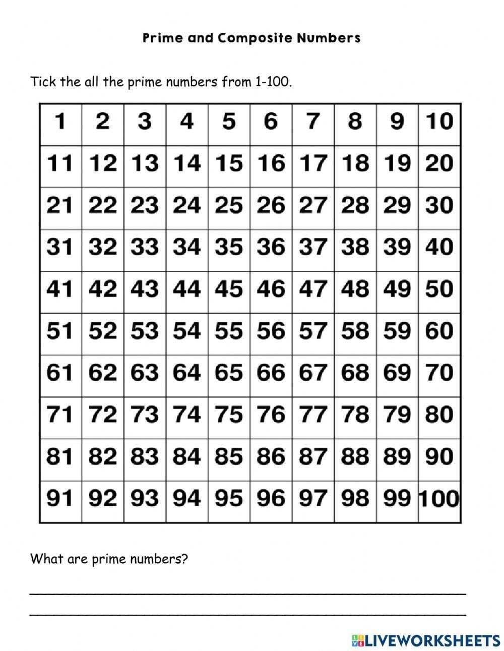 Prime And Composite Numbers Worksheets Library Prime And Composite Numbers Worksheets Library