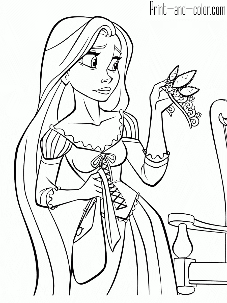 Princess Baby Rapunzel Disney Coloring Pages Princess Baby Rapunzel Disney Coloring Pages