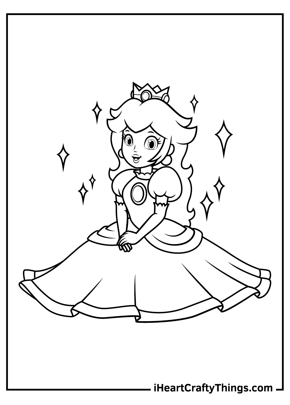 princess peach coloring page princess peach coloring page