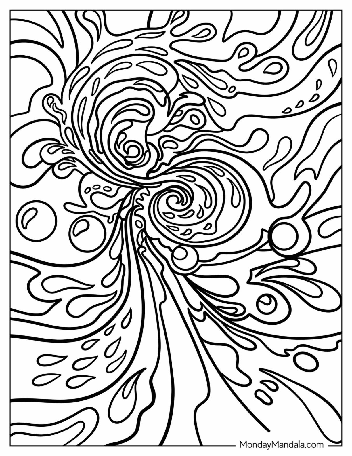 Printable Abstract Art Coloring Pages 2025 Printable Abstract Art Coloring Pages 2025