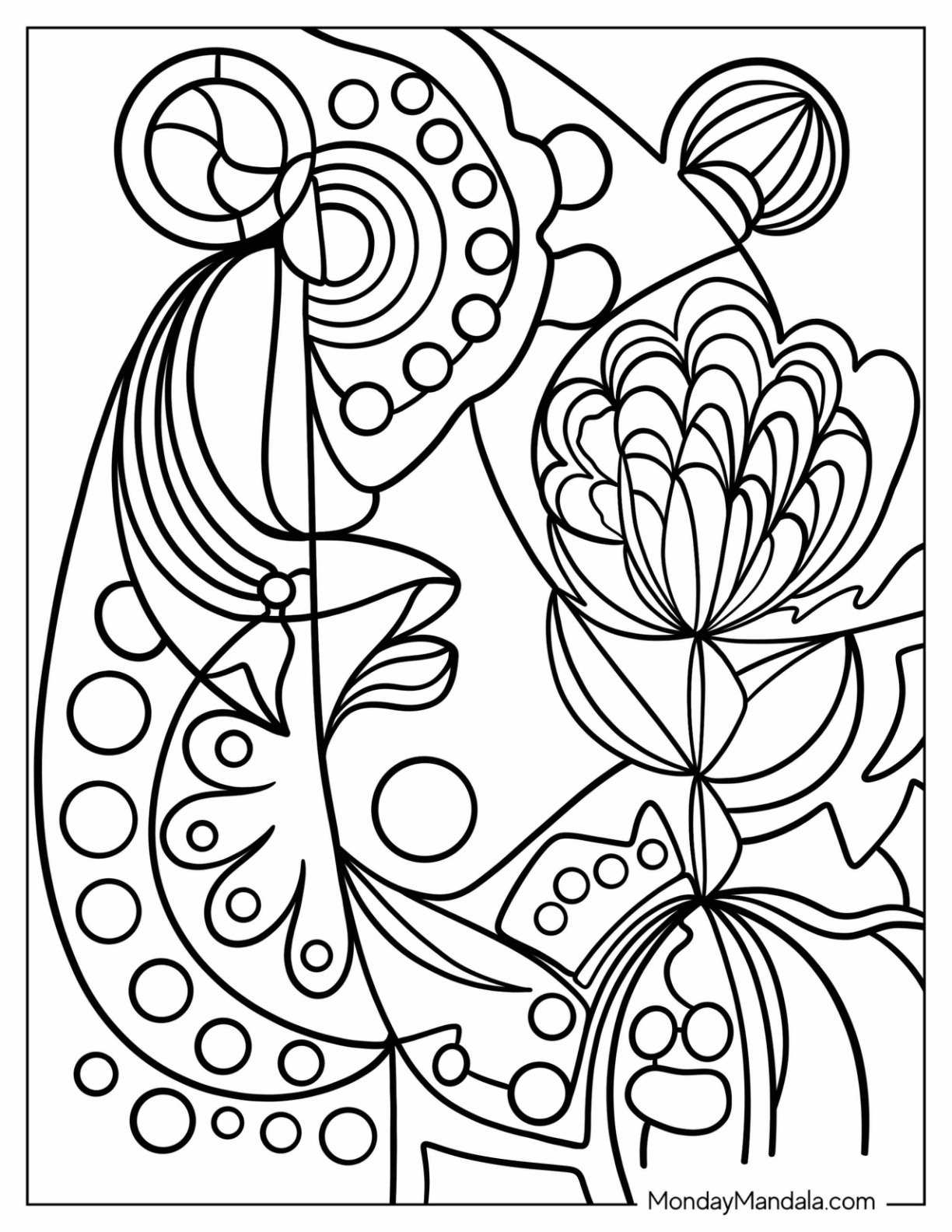 Printable Abstract Coloring Pages 2025 