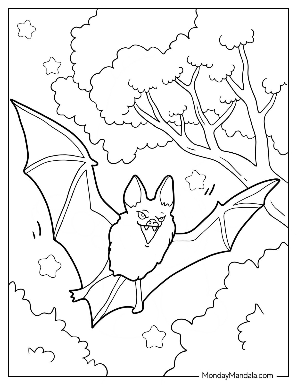 Printable Bat Coloring Pages 2025 Printable Bat Coloring Pages 2025