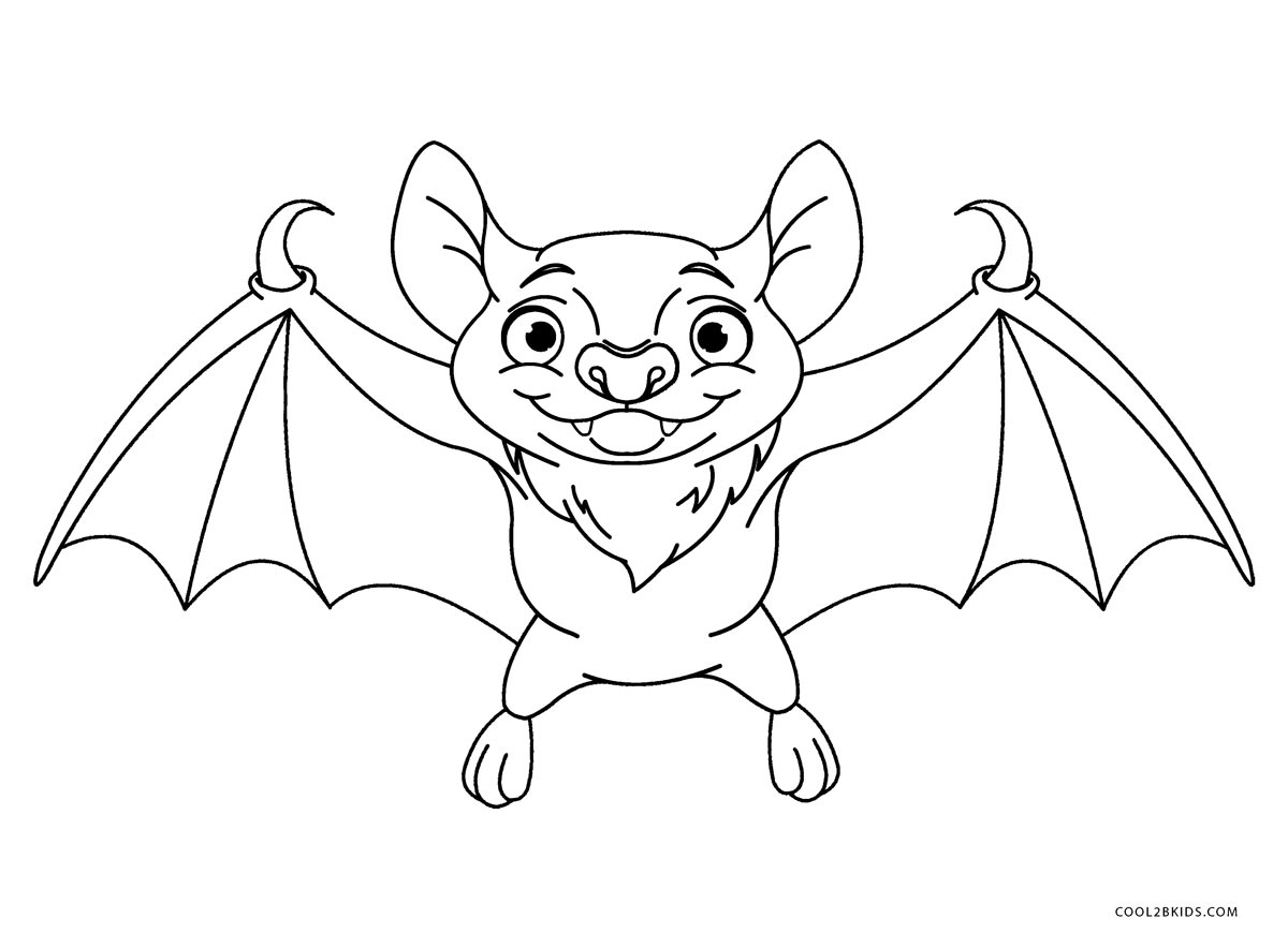 Printable Bat Coloring Pages Printable Bat Coloring Pages