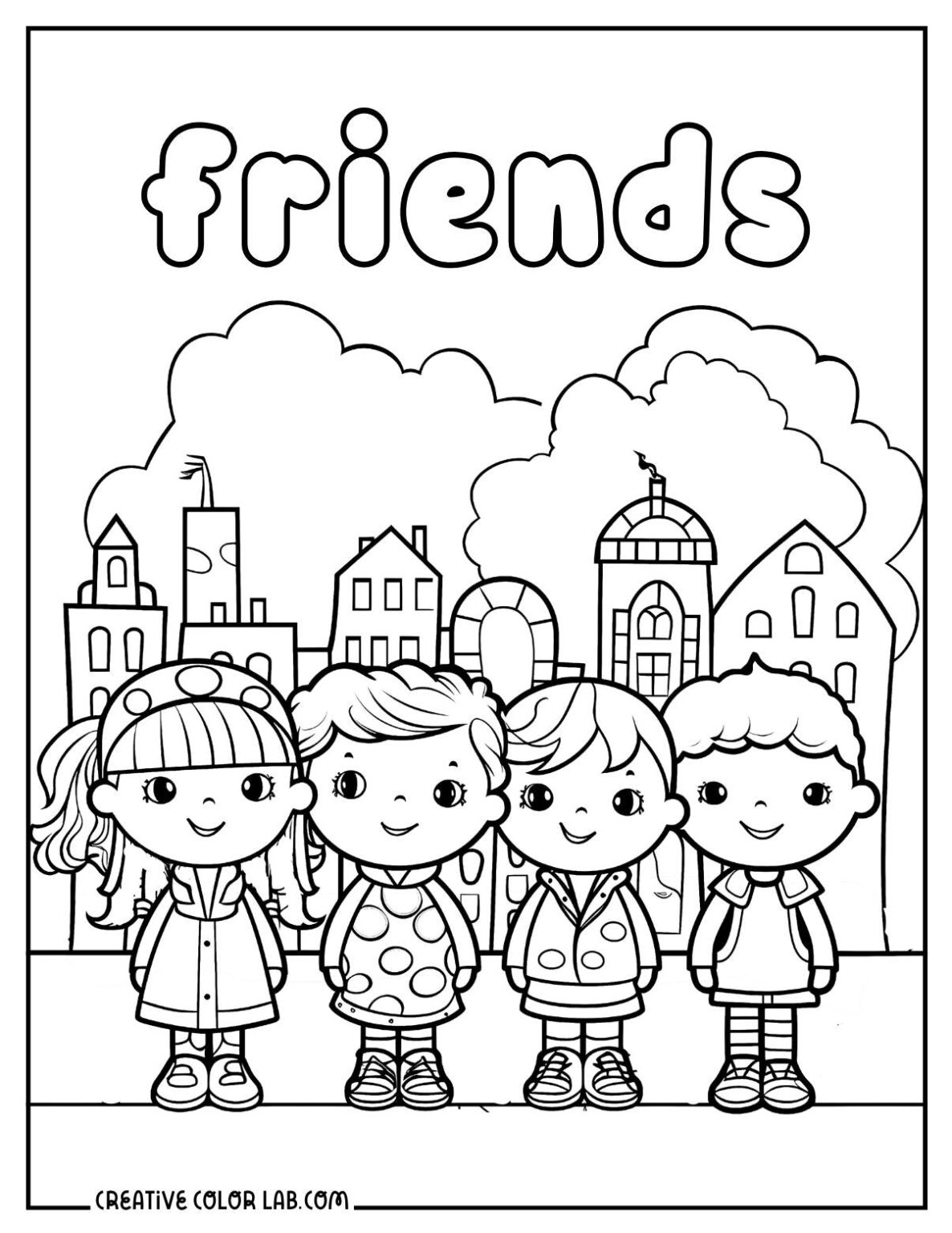 Printable Best Friend Coloring Pages Free Friendship Printables Printable Best Friend Coloring Pages Free Friendship Printables