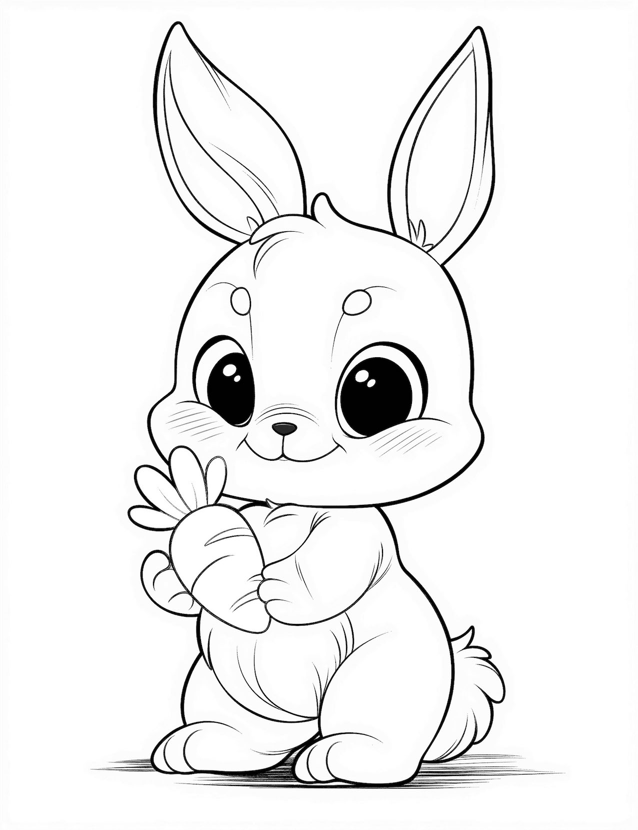 Printable Bunny Rabbit Coloring Pages 2025 