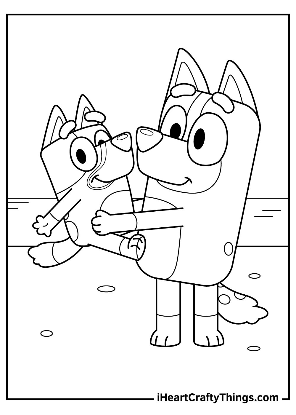 bluey printable coloring pages