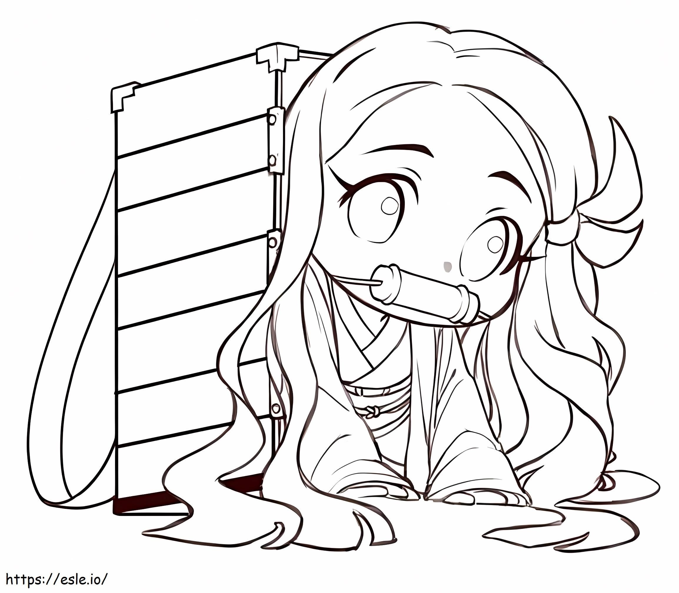 nezuko coloring pages