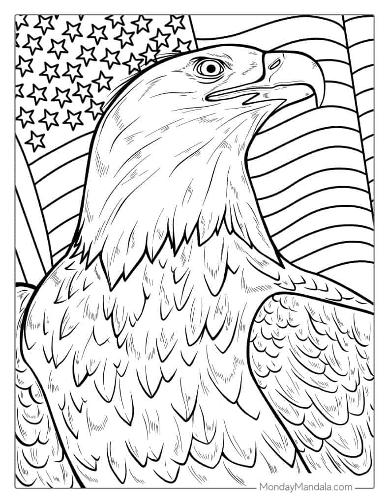 Printable Eagle Coloring Pages 2025 