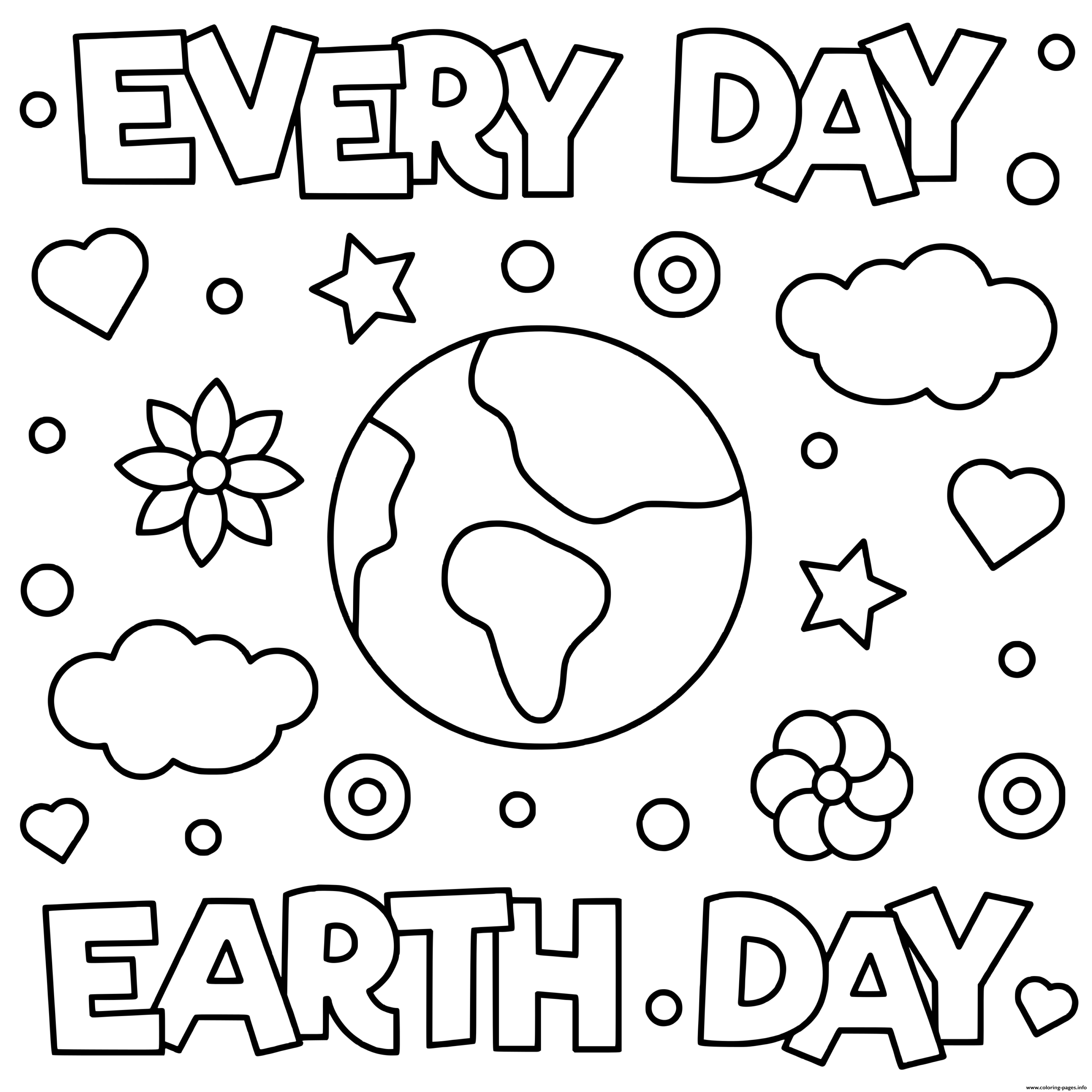 Printable Earth Day Coloring Pages USE EDU PL