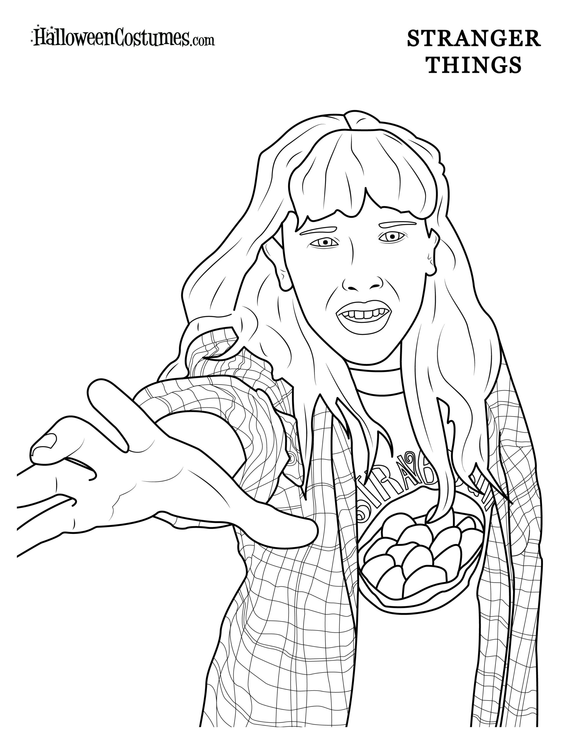 stranger things coloring pages stranger things coloring pages