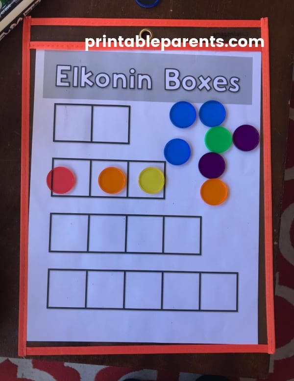 Printable Elkonin Boxes Printable Parents