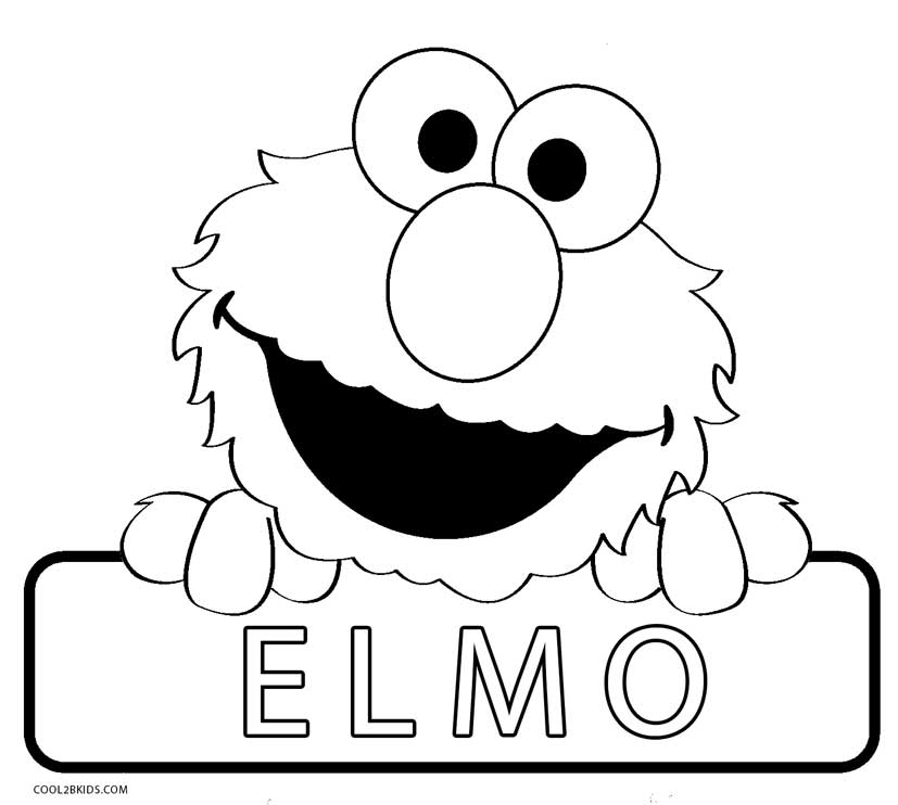 Printable Elmo Coloring Pages For Kids